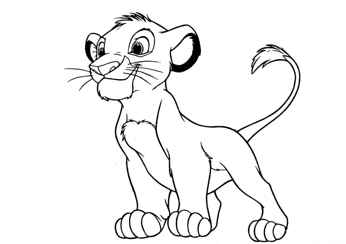 Dibujos de Simba para colorear e imprimir