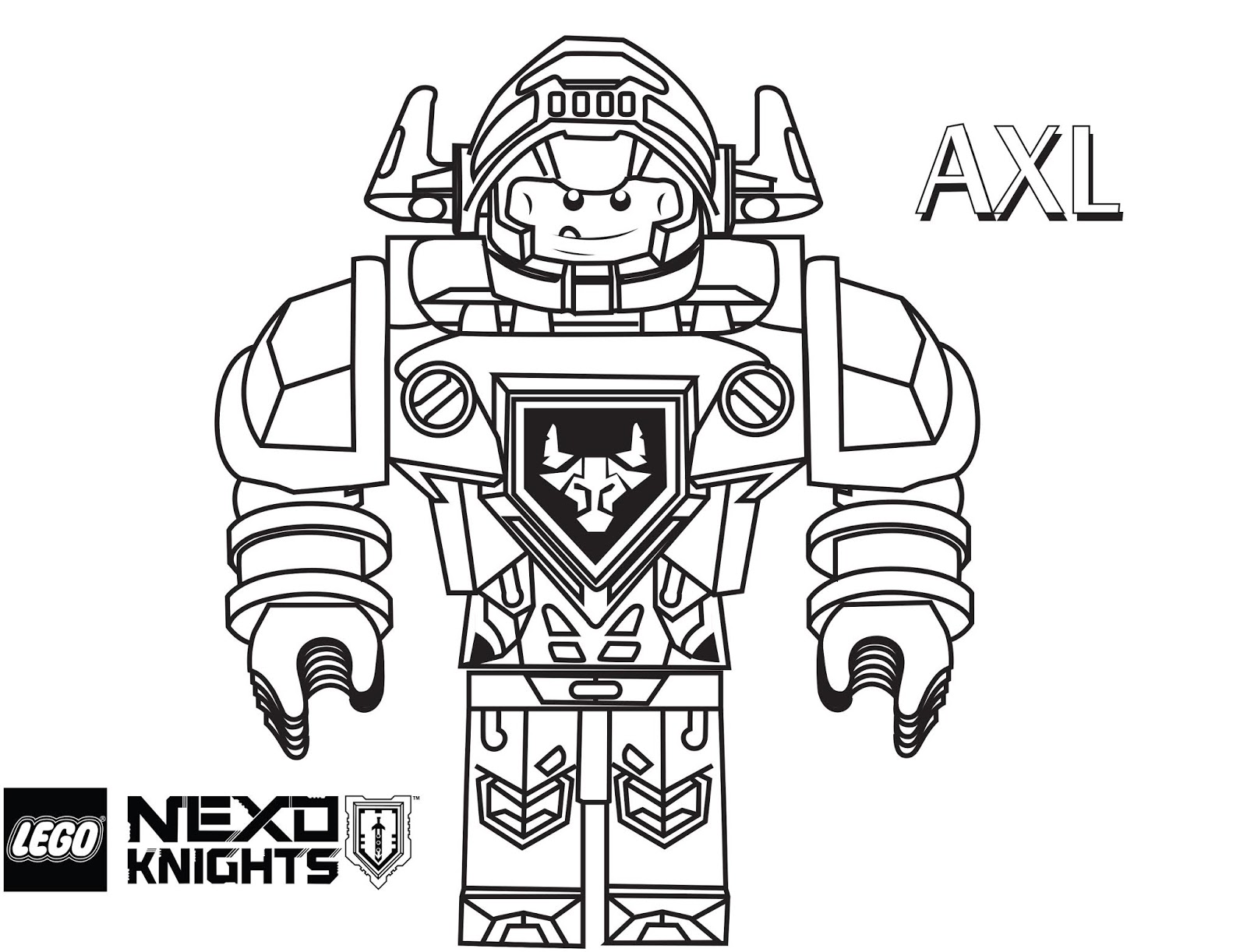 Lego Knight Coloring Pages