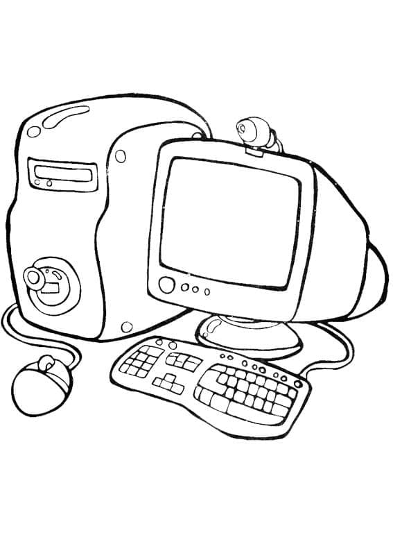 Computer Parts Coloring Pages