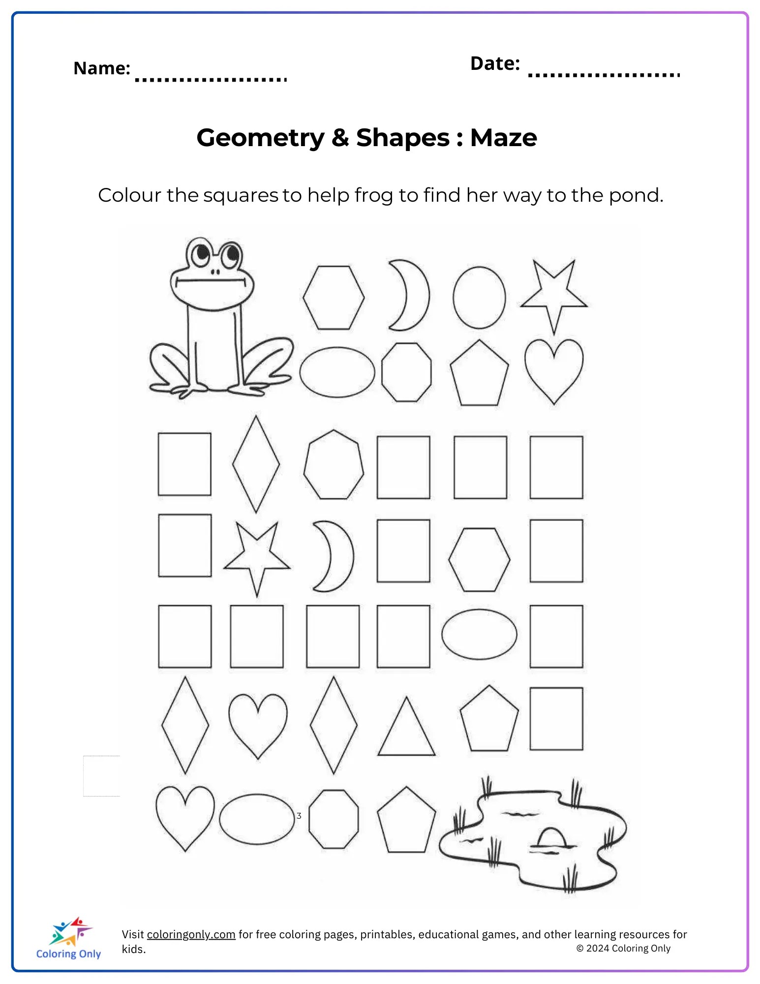 Phonics Colour my sound free Printable Worksheet