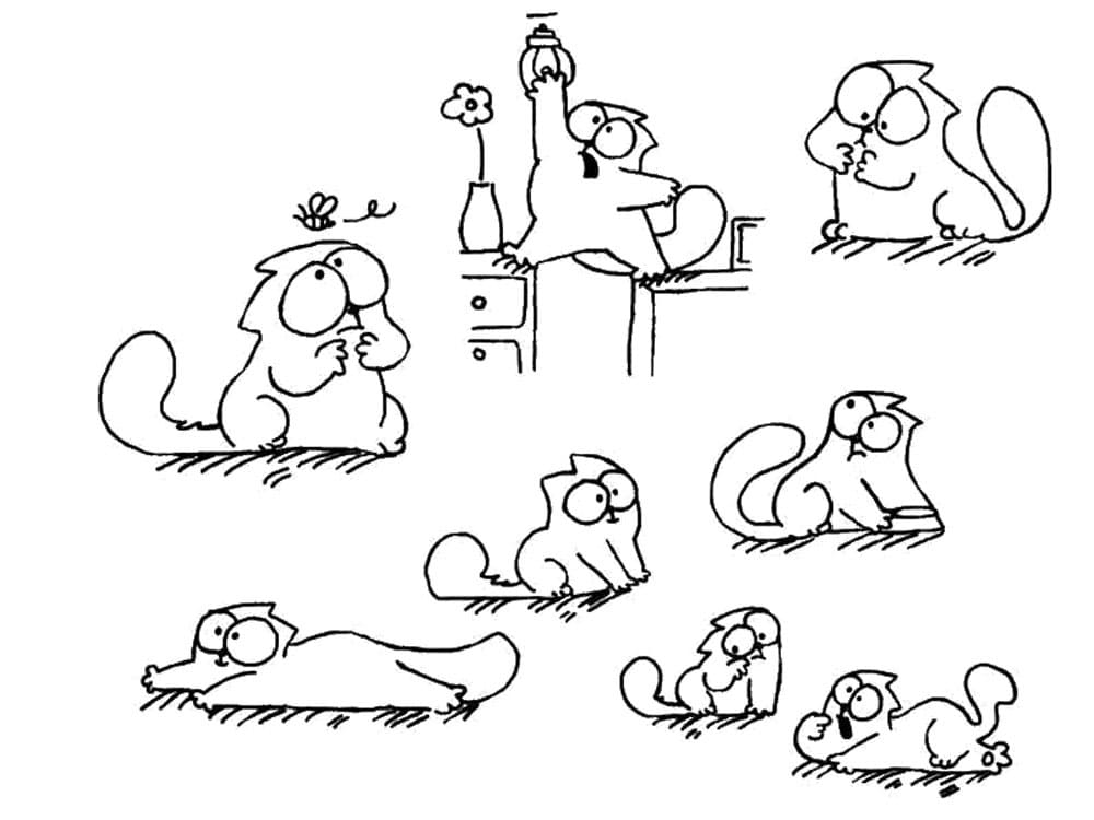 Printable Simon's Cat