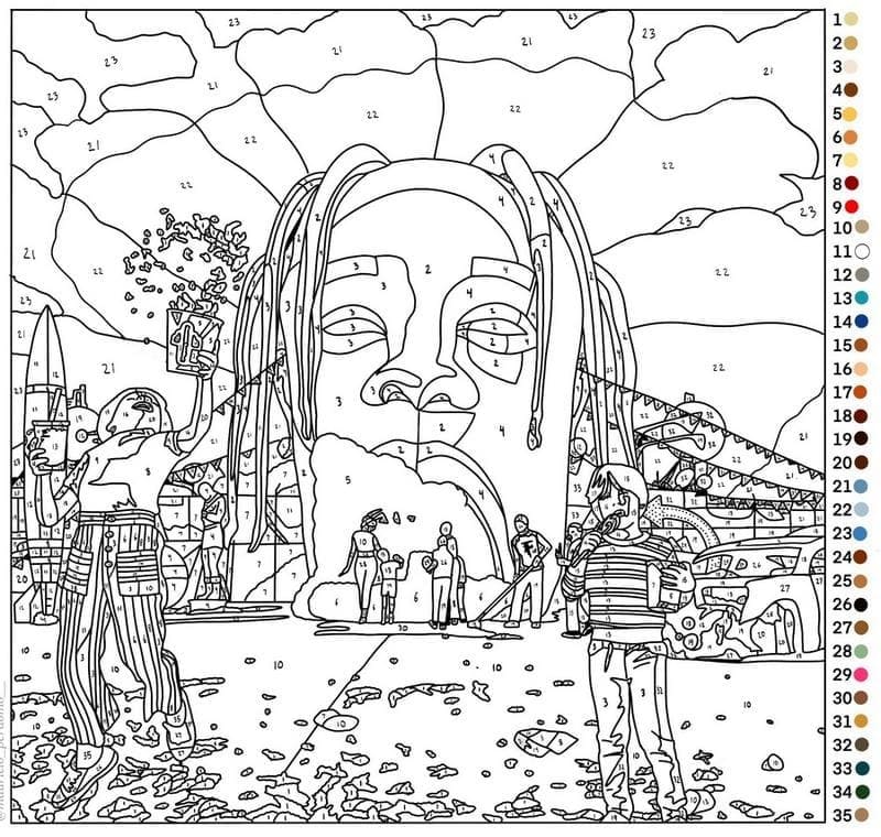 Travis Scott Coloring Pages Free Printable Coloring Pages for Kids