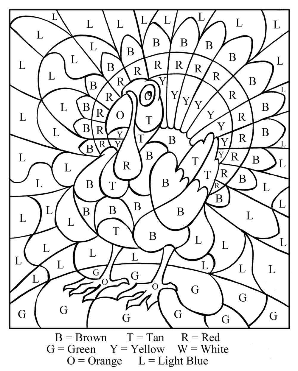 Happy Spring Color by Letters Coloring Page Free Printable Coloring