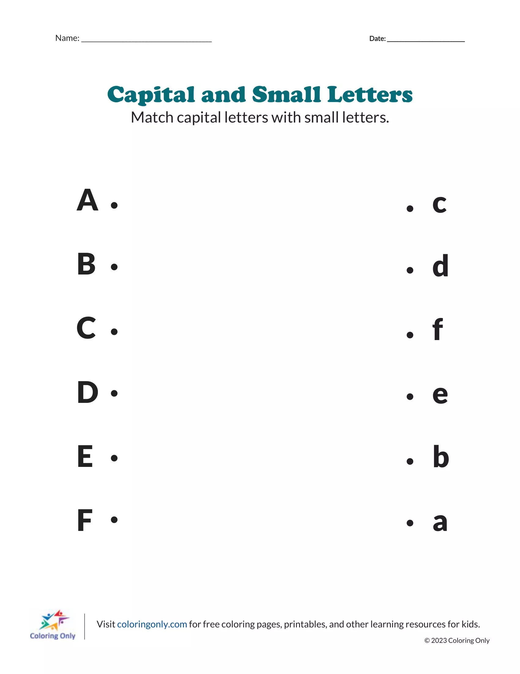 Capital and Small Letters