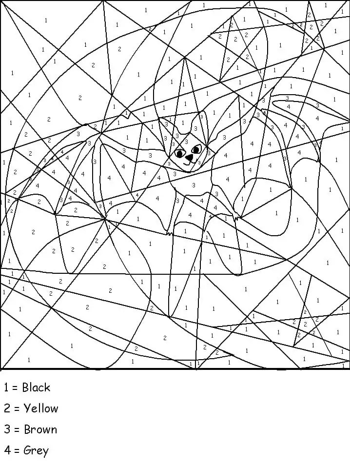 Ladybug Color by Number