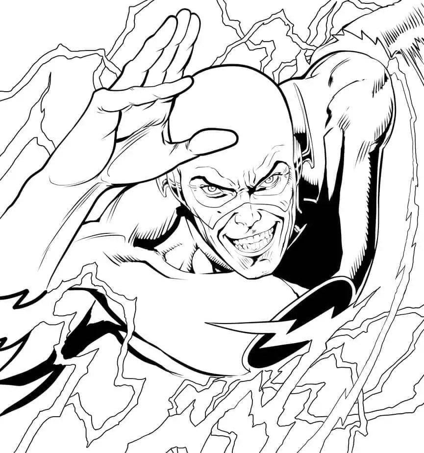 The Flash Coloring Page