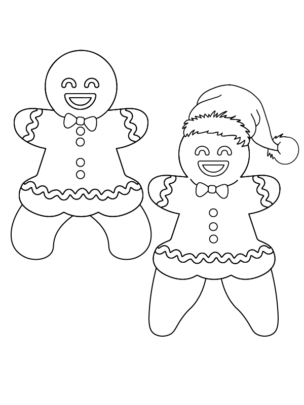 Sweet Gingerbread man doodle