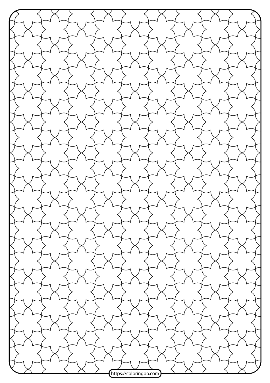 Free Printable Geometric Pattern PDF Book 013