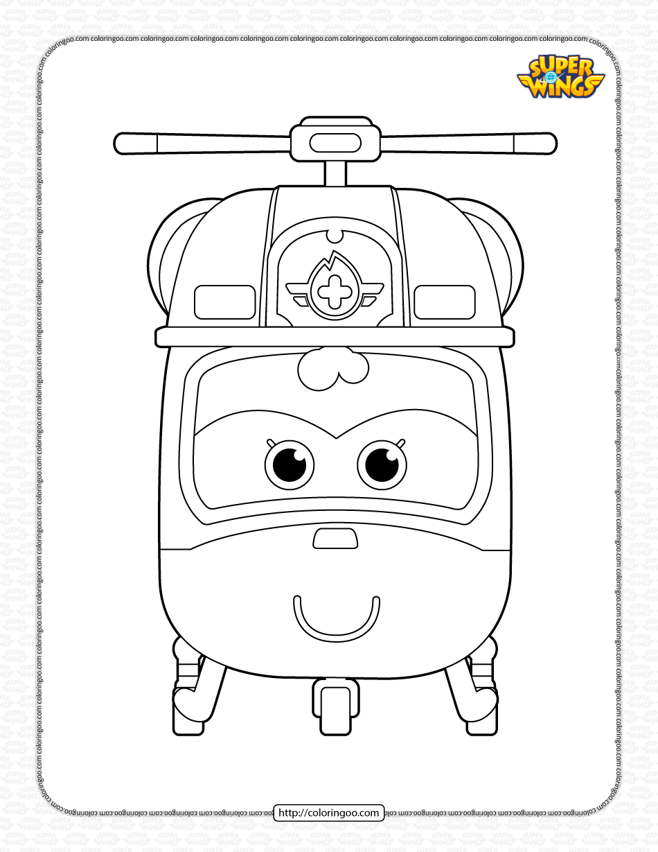 Super Wings Mira Pdf Coloring Pages clowncoloringpages