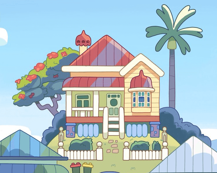 Bluey Heelers House Coloring Pages