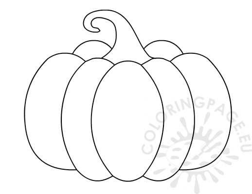 Free Large pumpkin template – Coloring Page