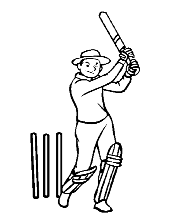 Cricket Match2 Coloring Page & Coloring Book