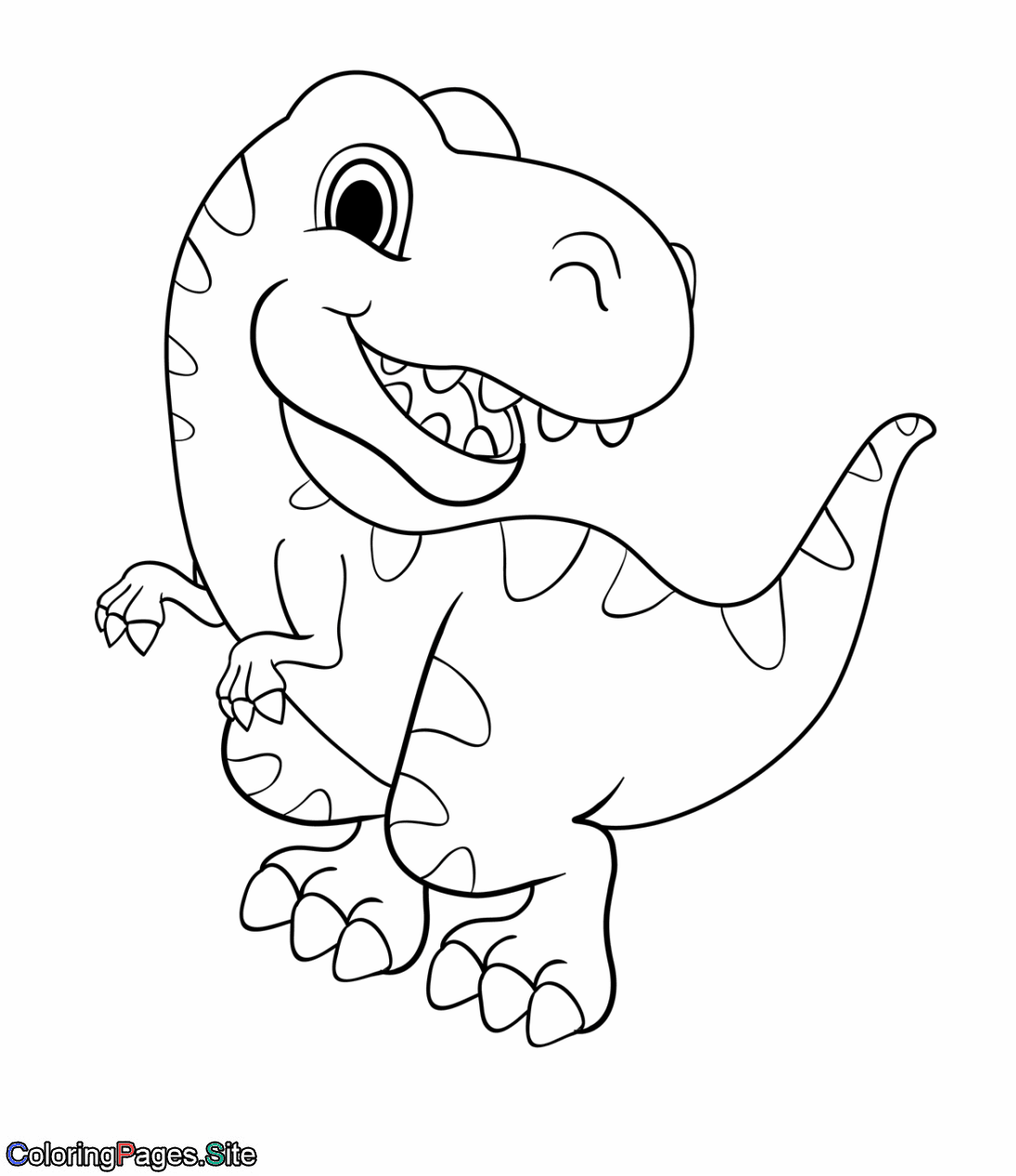 Dinosaur coloring page