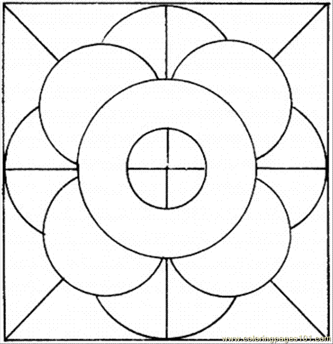 Coloring Pages Circles And Line (Other > Pattern) free printable coloring page online