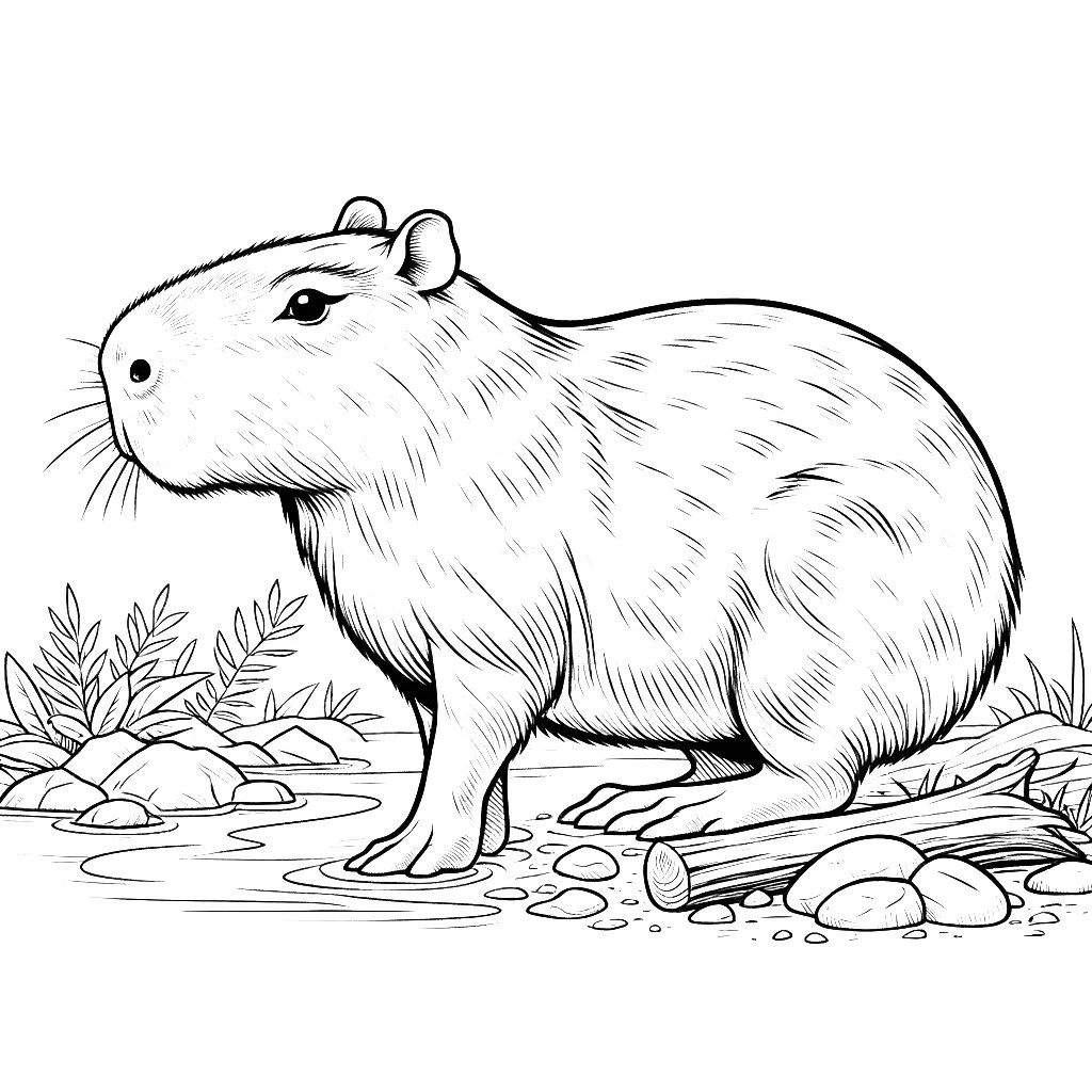 Capybara Coloring Pages 43 Coloring Pages Gem