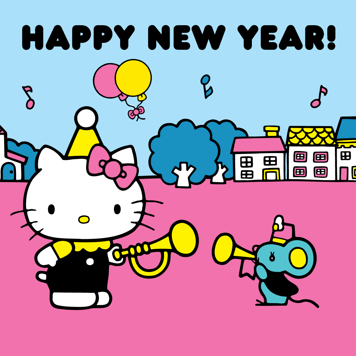 Hello Kitty New Year Wallpaper Coloring Article Coloring Articles