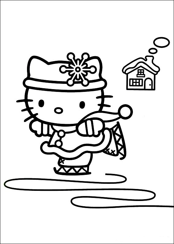 Hello Kitty With Sports Coloring Article - Coloring Articles - Coloring
