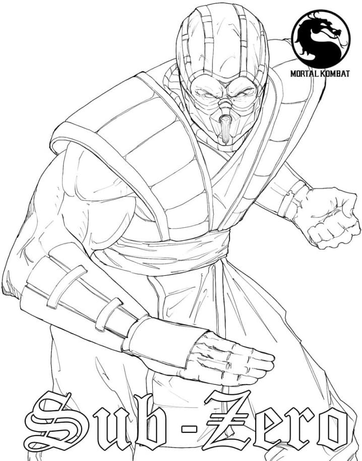 SubZero Coloring Page Free Printable Coloring Pages