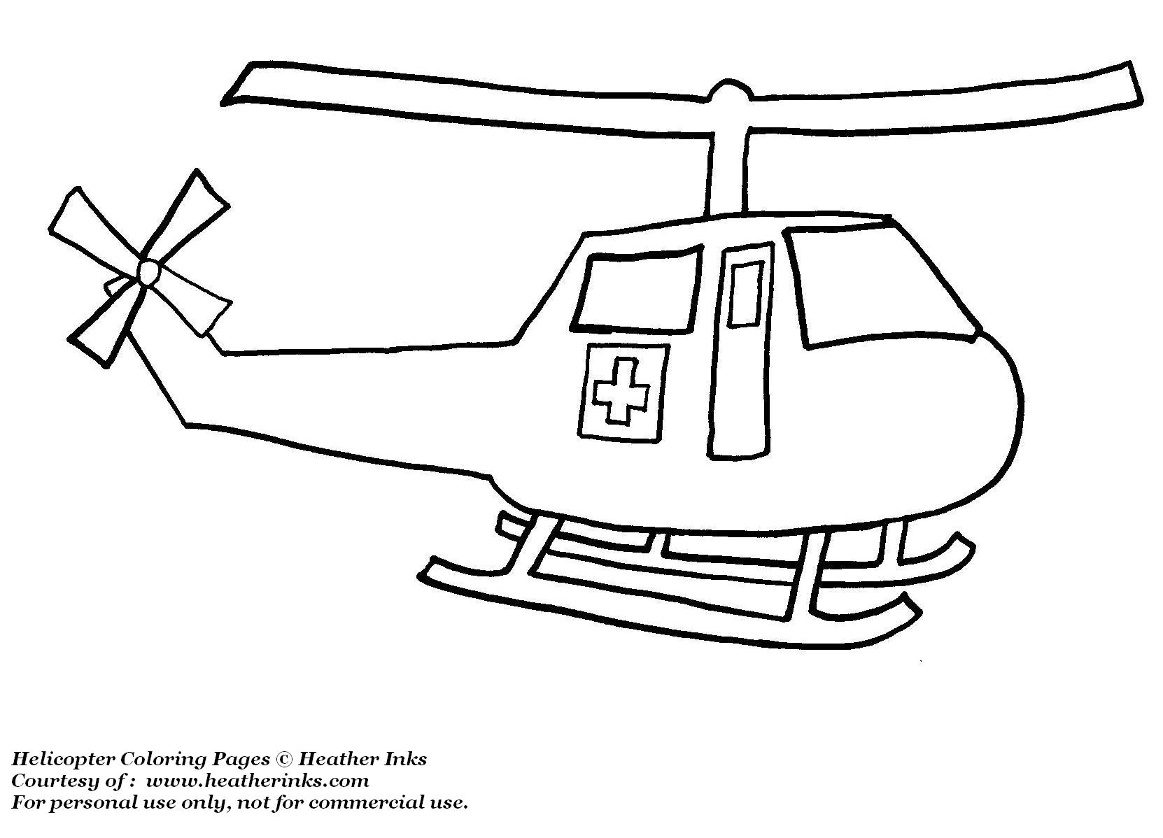 47 Helicopter Coloring Pages