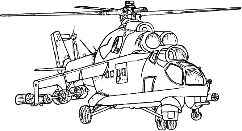 Army Helicopter Coloring Page - Free Printable Coloring Pages