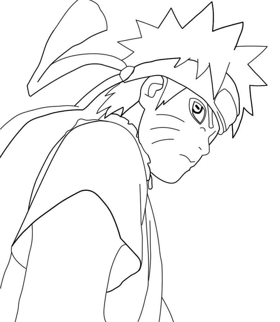 Naruto color page Free Printable Coloring Pages