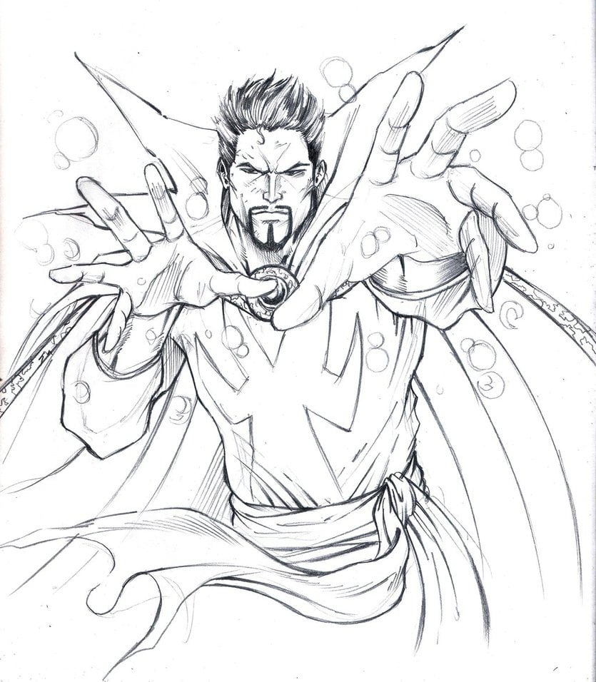 Doctor Strange Avenger Coloring Pages Doctor Strange Coloring Pages
