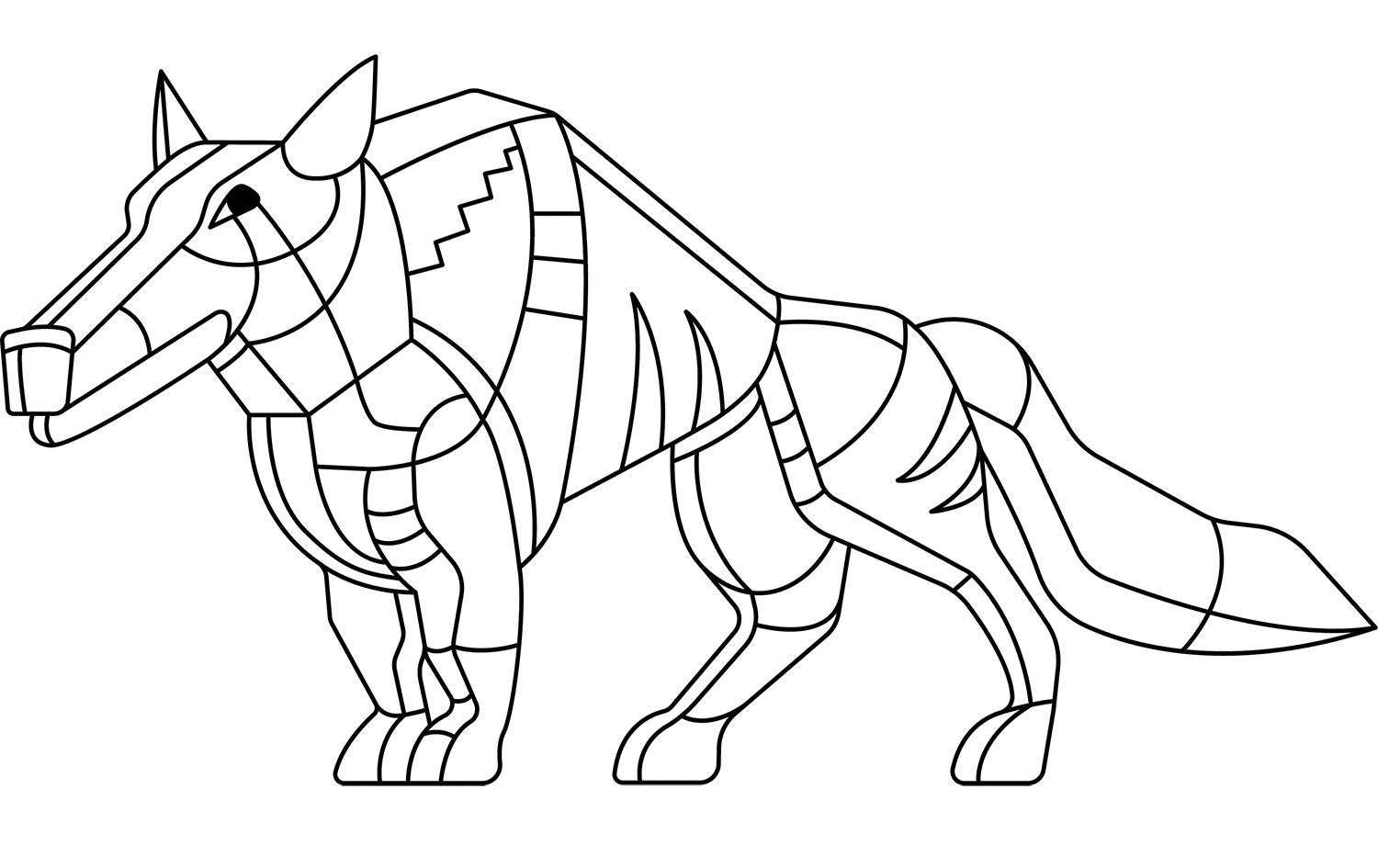 Twisted Wolf Coloring Pages Coloring Pages