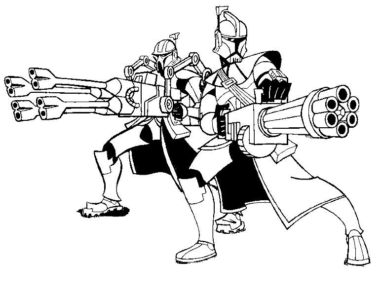 Printable Star Wars Clone Wars Coloring Pages