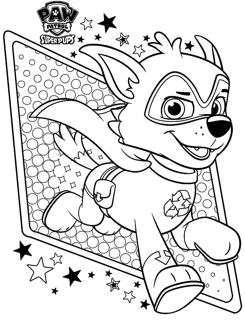 Paw Patrol Super Pups Coloring Page Free Printable Coloring Pages