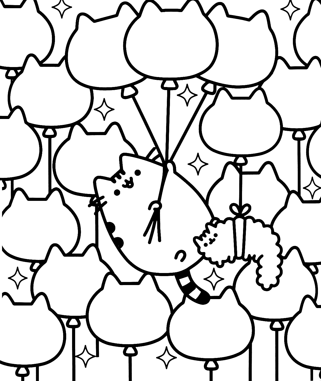 Cute Pusheen Cat Coloring Pages Pusheen Coloring Pages Coloring