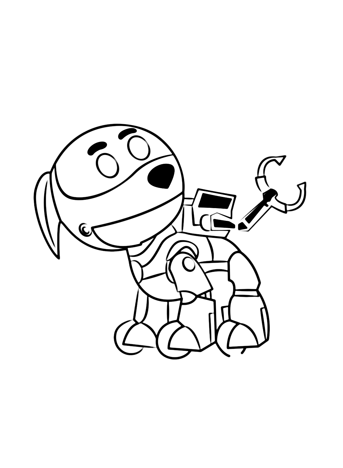 Robo Dog Paw Patrol Coloring Page Free Printable Coloring Pages