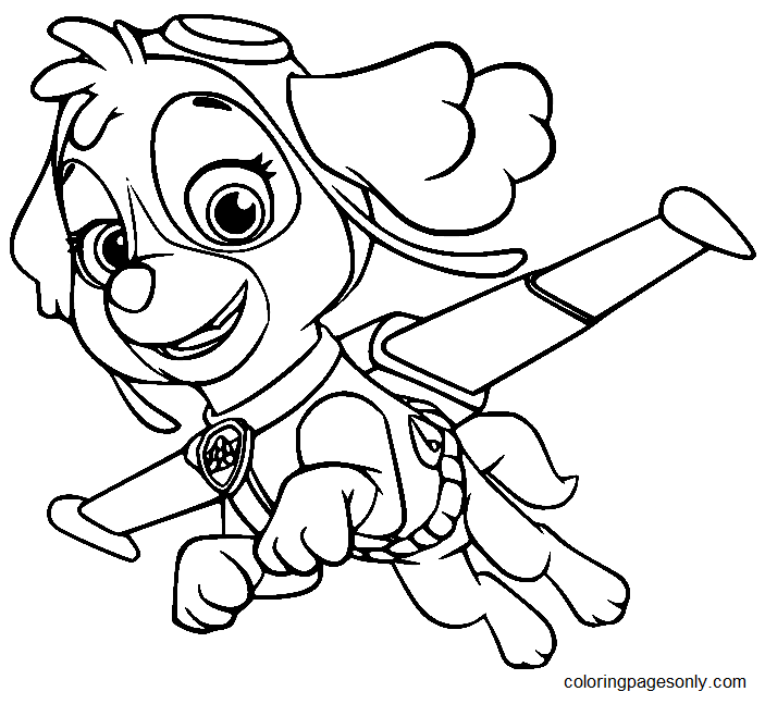 Paw Patrol Skye Coloring Pages