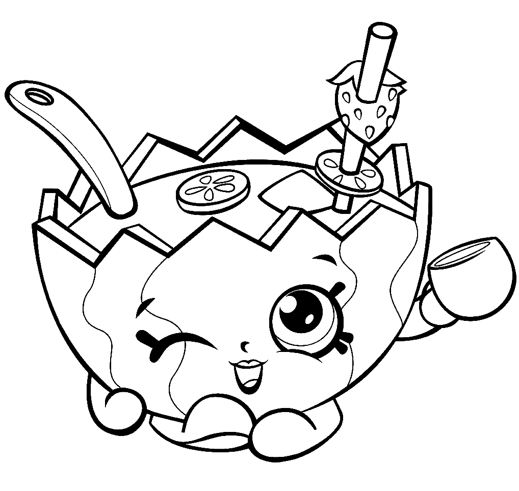 Cheeky Chocolate Shopkin Season Coloring Page Coloring Pages For Kids