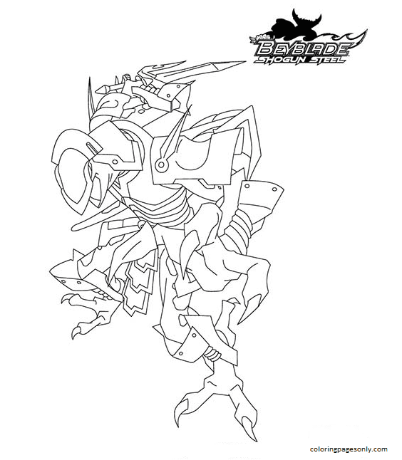 Heat Salamander Beyblade Coloring Pages Barry Morrise vrogue.co