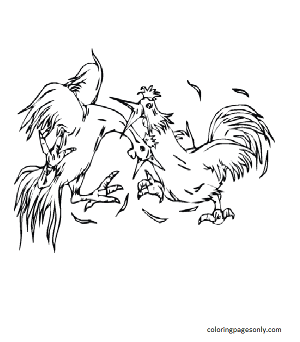 Animal Fighting Coloring Pages Coloring Pages