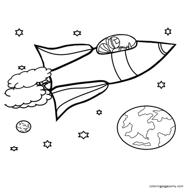 Printable Rocket Ship Coloring Pages For Kids Cool2bkids