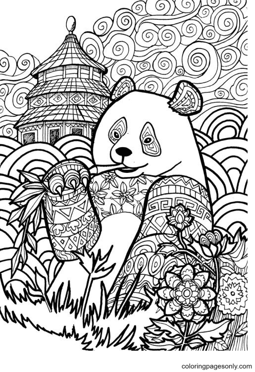 Animal Panda Mandala Coloring Page Free Printable Coloring Pages