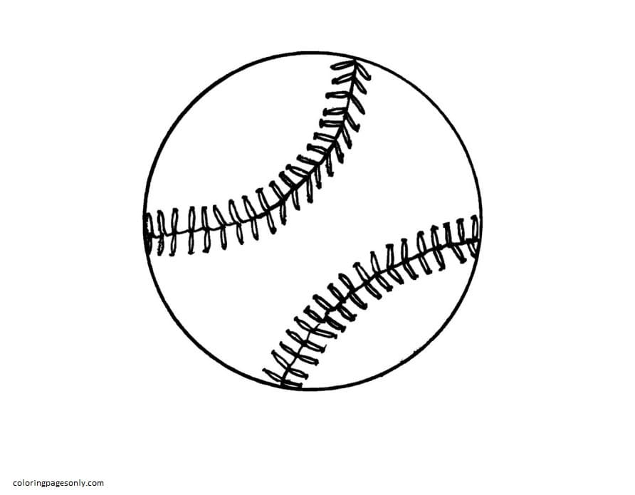 Baseball Diamond Coloring Pages