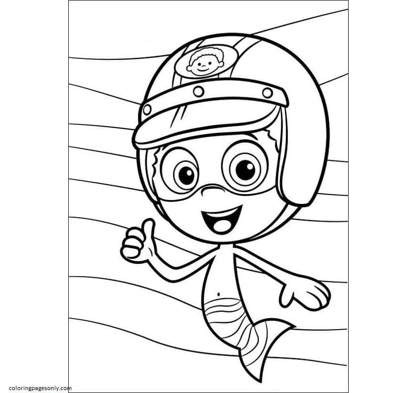 Bubble Guppies Goby Coloring Pages - clowncoloringpages