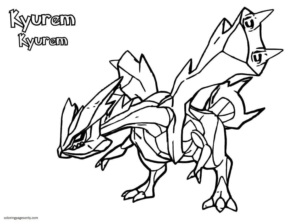 Pokemon Coloring Pages Zekrom
