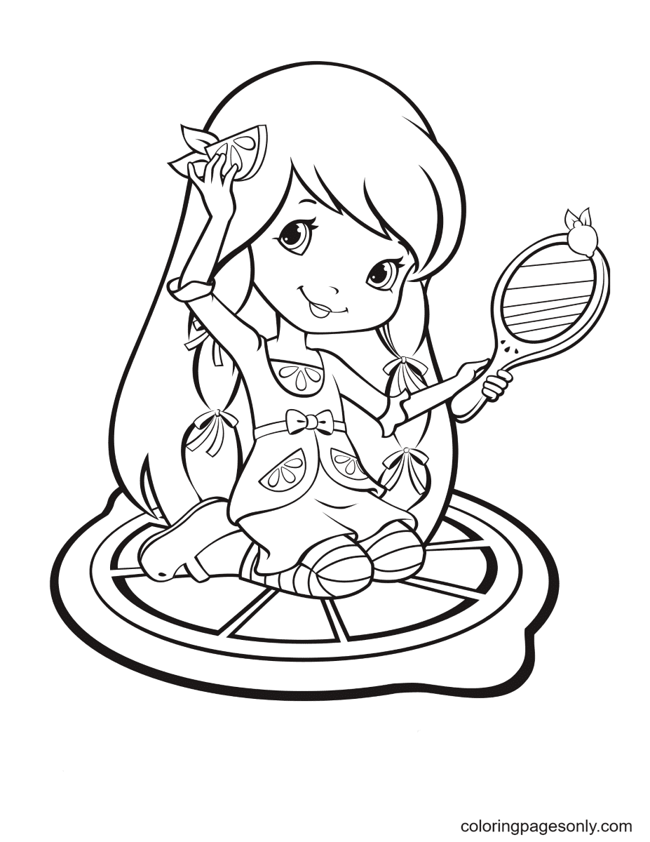 Lemon Meringue Strawberry Shortcake Coloring Pages