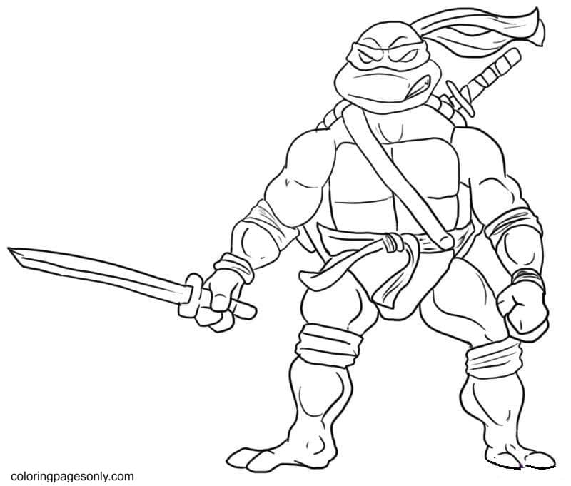 Teenage Mutant Ninja Turtles Coloring Pages Free Printable