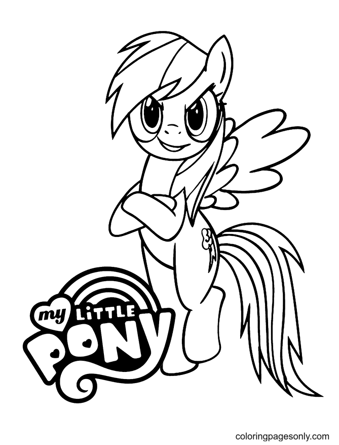 Rainbow Dash Pony Coloring Page