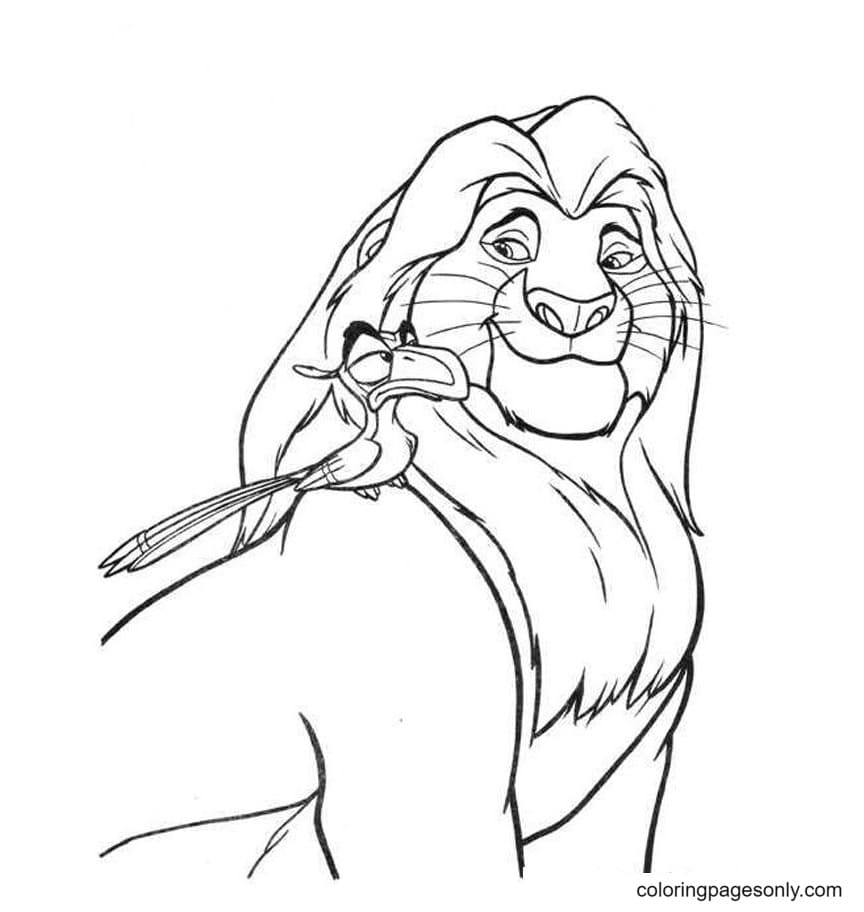 Lion King Zazu Coloring Pages