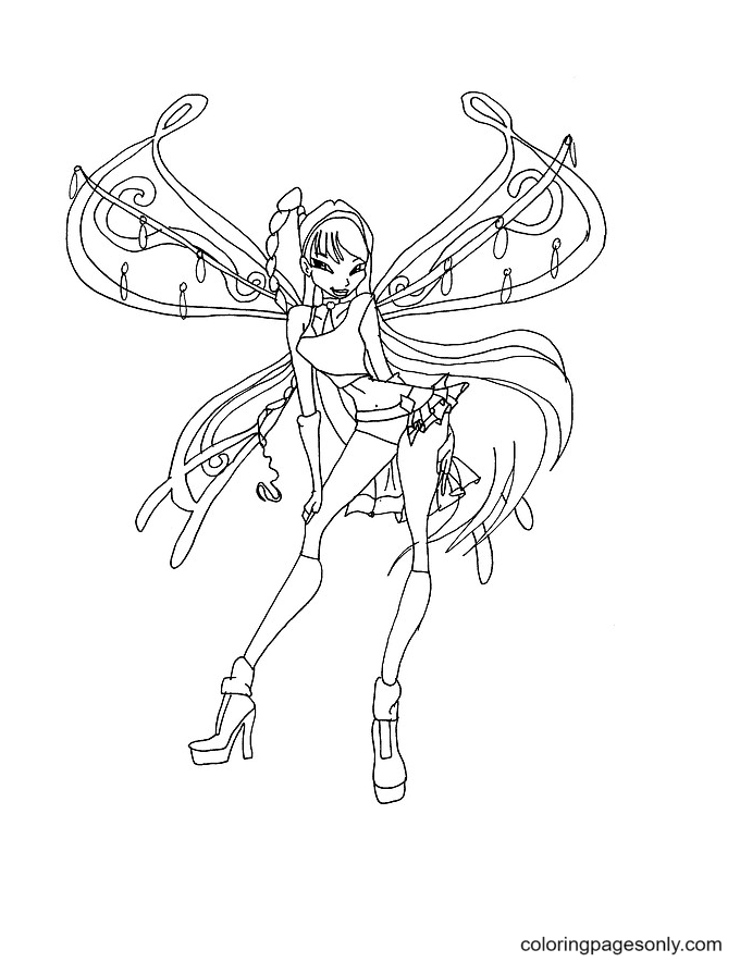 Winx Club Believix Musa Coloring Pages