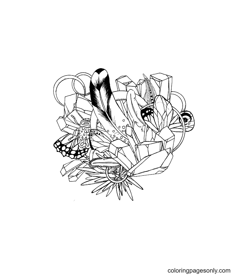 Crystals And Trinkets Coloring Pages Free Printable Coloring Pages