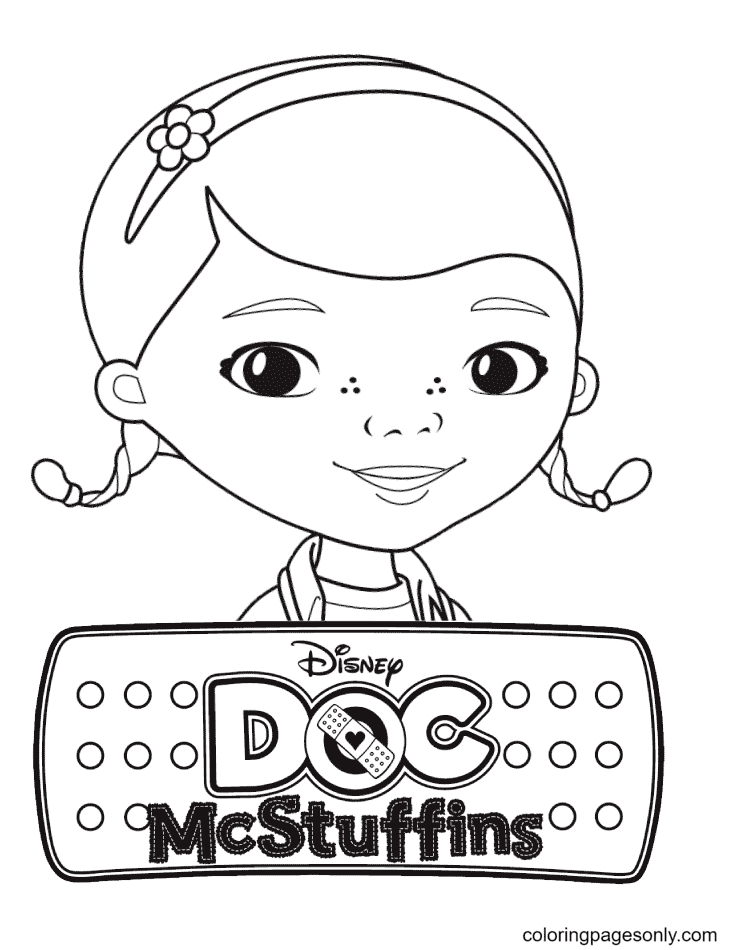 Doc McStuffins Dotti Coloring Page Free Printable Coloring Pages