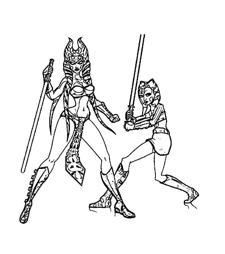 Free Printable Ahsoka Tano Coloring Page Free Printable Coloring Pages