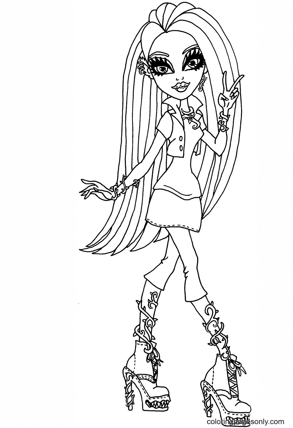 101 Monster High Coloring Pages