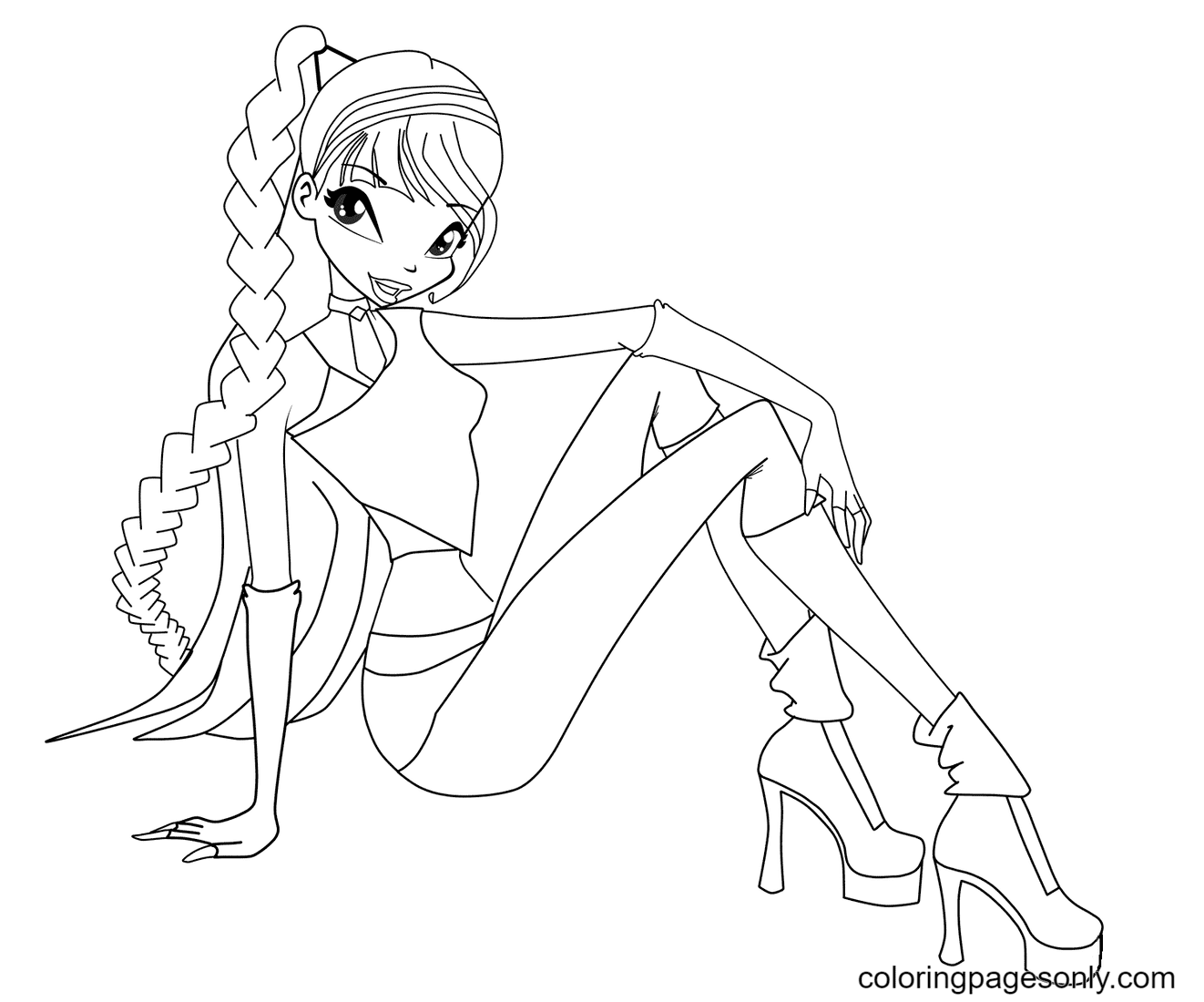Winx Club Believix Coloring Pages